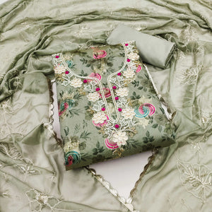 green-woven-chanderi-silk-dress-material-1