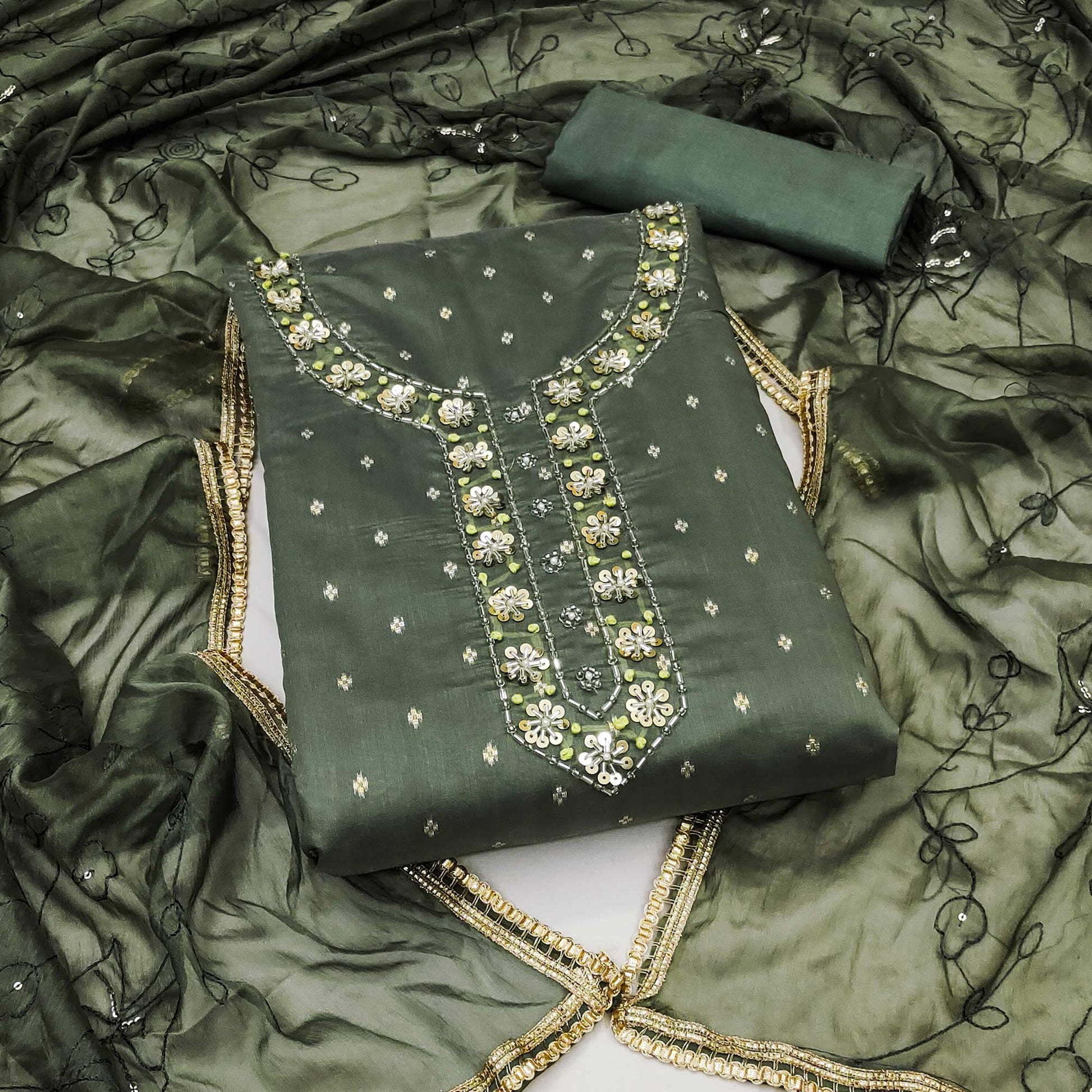green-woven-chanderi-silk-dress-material-2