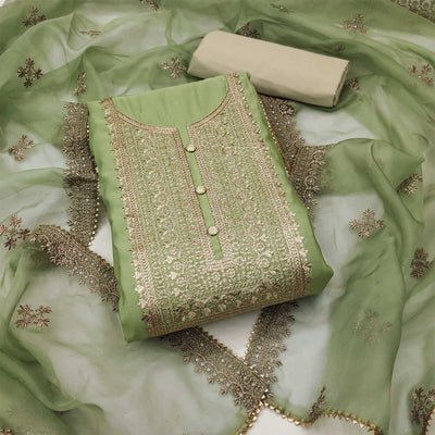 green-floral-embroidered-cotton-silk-dress-material-2