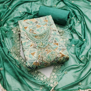 green-geometric-printed-with-handwork-pure-cotton-dress-material