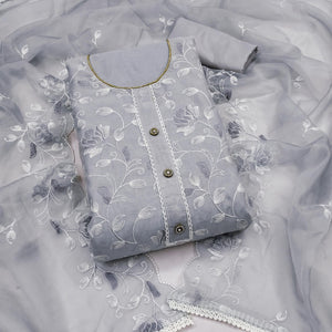 grey-floral-embroidered-chanderi-silk-dress-material