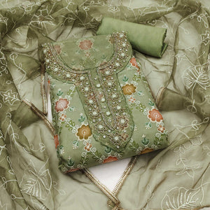 green-digital-printed-with-hand-embroidered-organza-dress-material