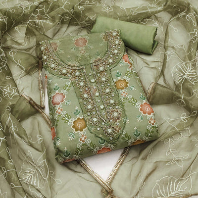 green-digital-printed-with-hand-embroidered-organza-dress-material