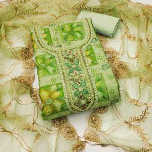 green-floral-print-with-sequins-hand-embroidered-organza-dress-material