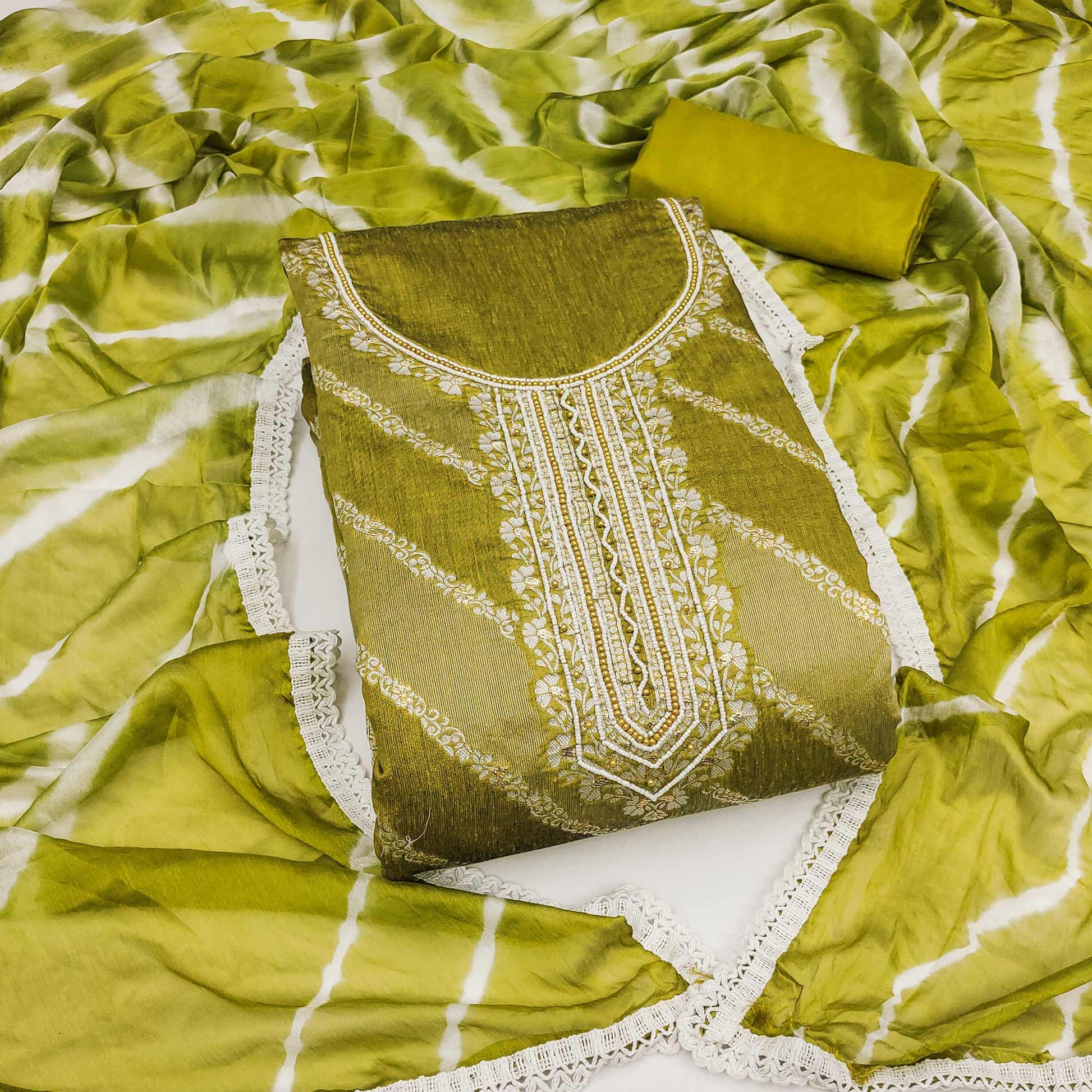 green-floral-woven-with-handwork-banarasi-silk-dress-material-4