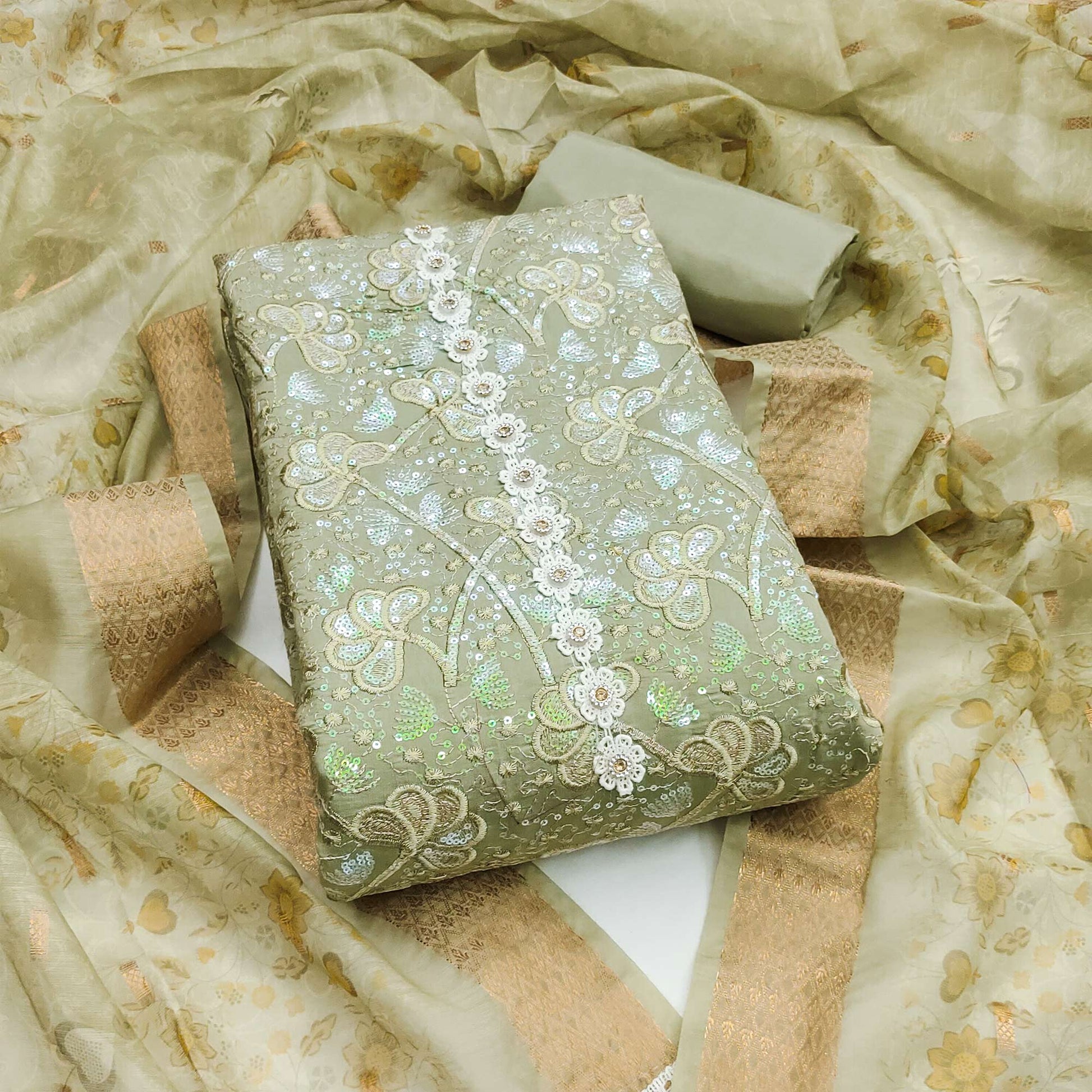 green-floral-sequins-embroidery-cotton-roman-silk-dress-material