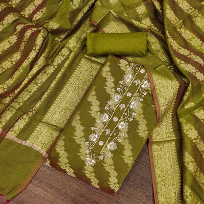 green-floral-woven-with-handwork-banarasi-silk-dress-material-6