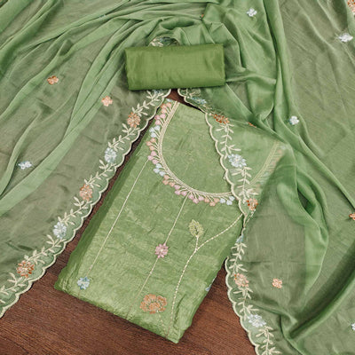 green-floral-sequins-embroidered-viscose-golden-crush-dress-material-15