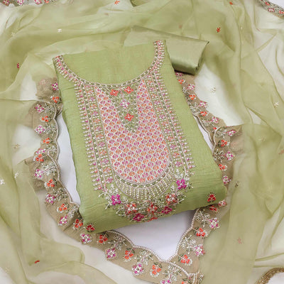 green-floral-sequins-embroidery-viscose-dress-material-8