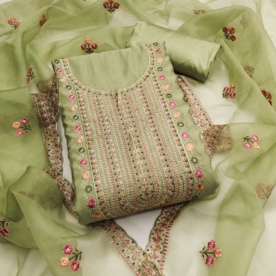 green-floral-embroidered-roman-cotton-silk-dress-material-13