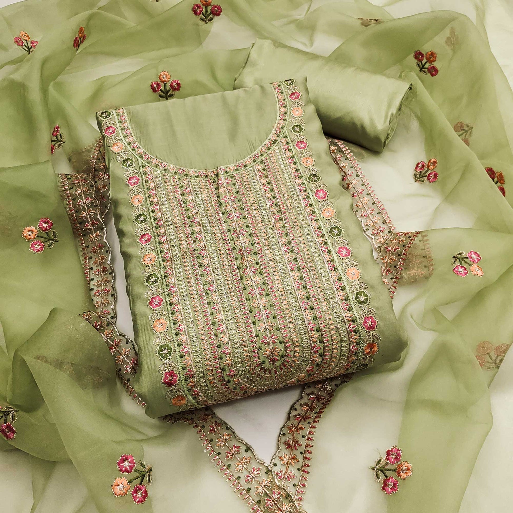 green-floral-embroidered-roman-cotton-silk-dress-material-13