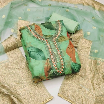 green-floral-printed-with-hand-embroidered-organza-dress-material