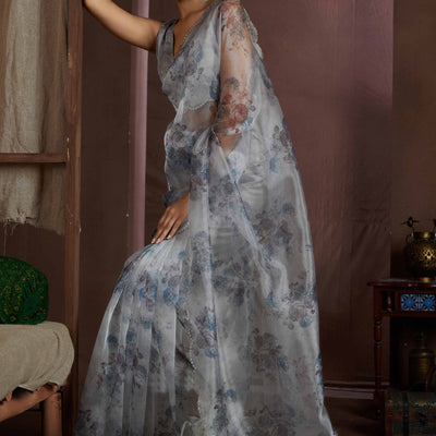grey-floral-printed-soft-organza-saree-with-stone-work-border