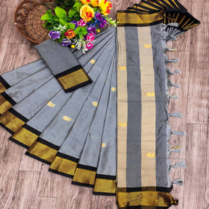 grey-butti-work-woven-cotton-silk-saree