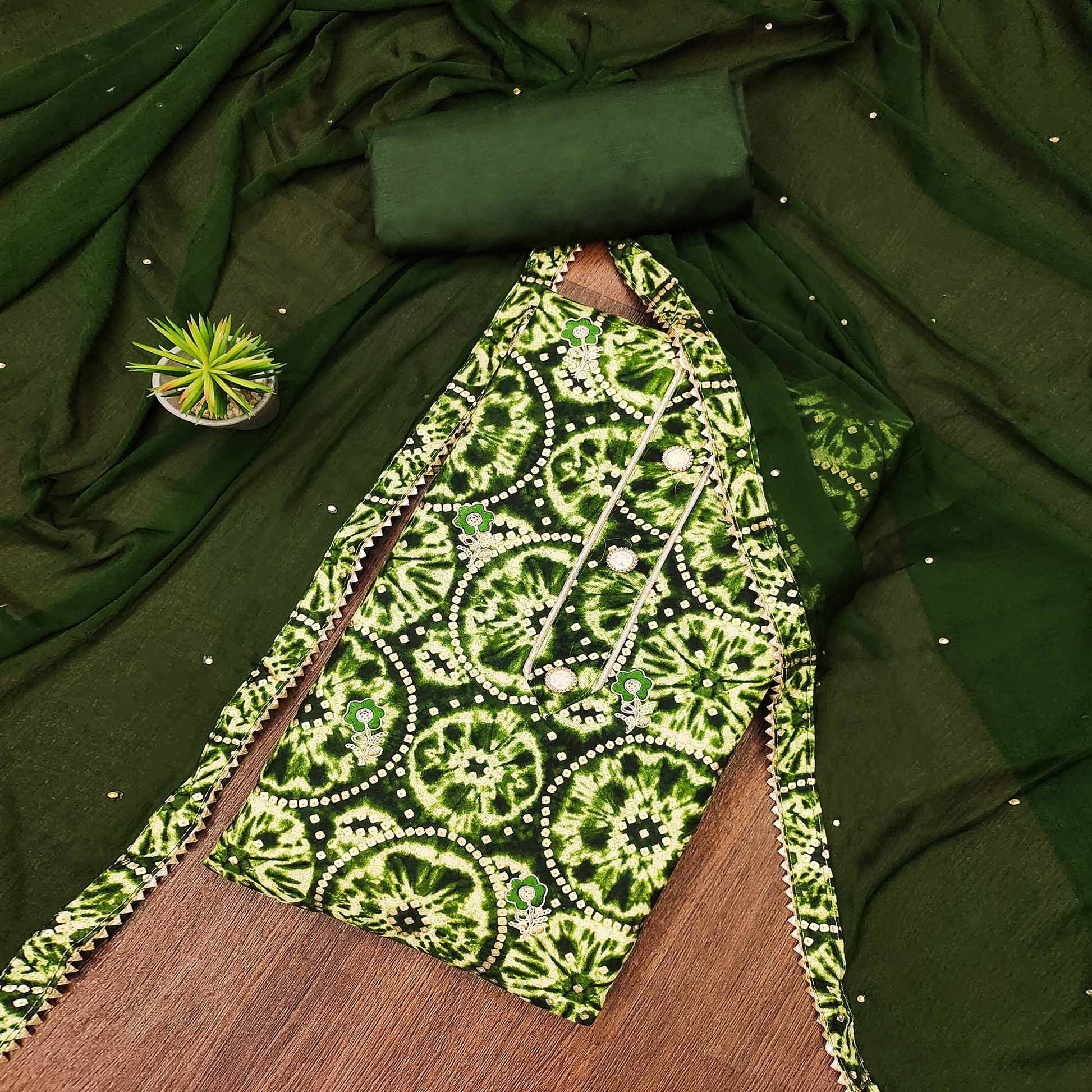 green-foil-printed-rayon-dress-material