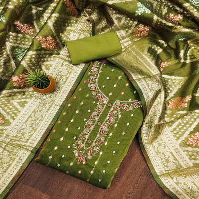 green-woven-jacquard-dress-material-6