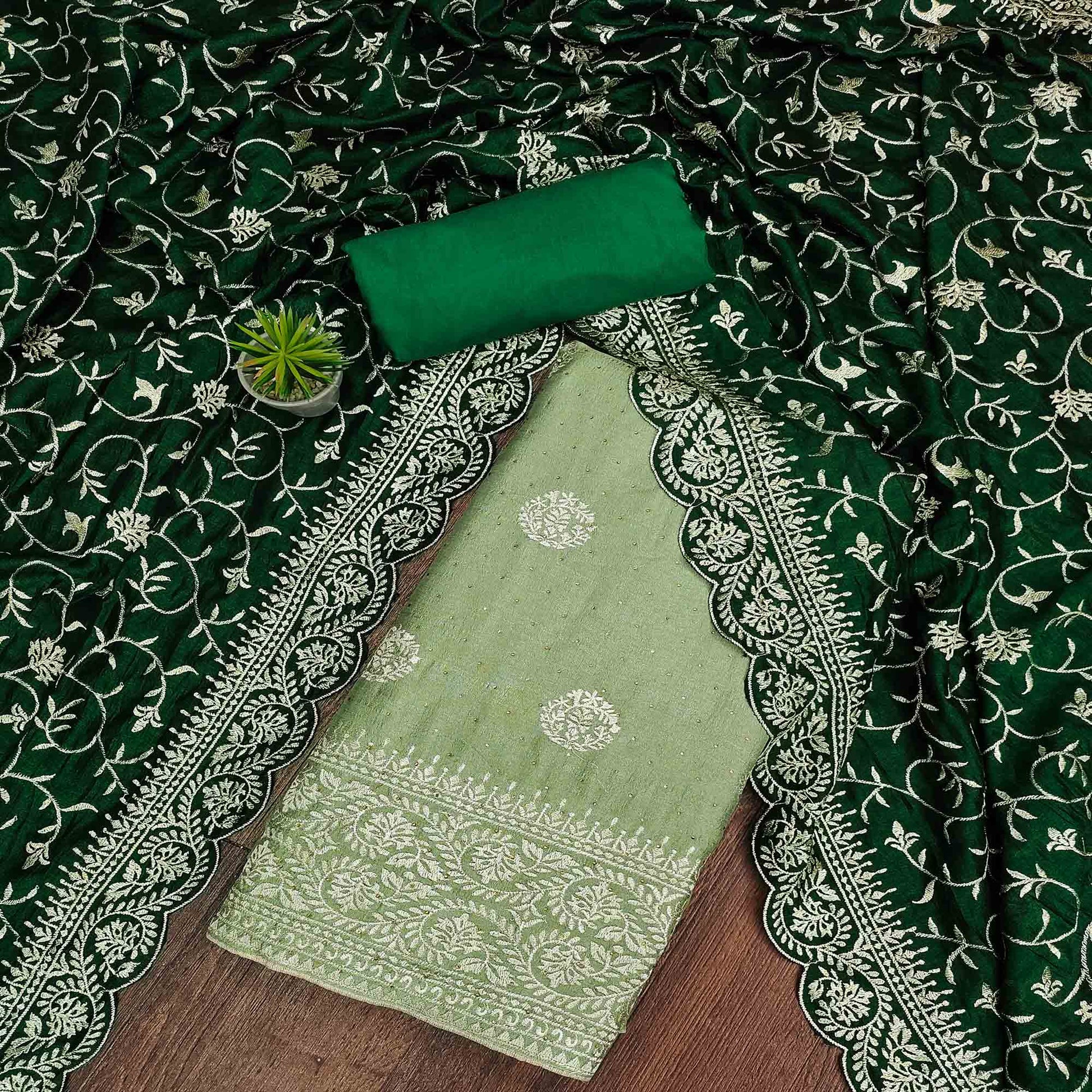 green-floral-embroidered-chinon-dress-material-6