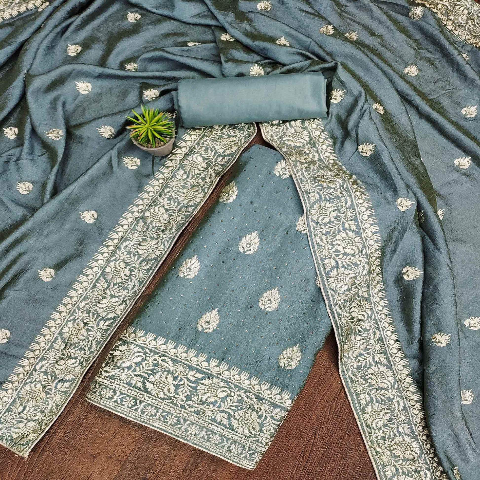 grey-floral-embroidered-chinon-dress-material-1