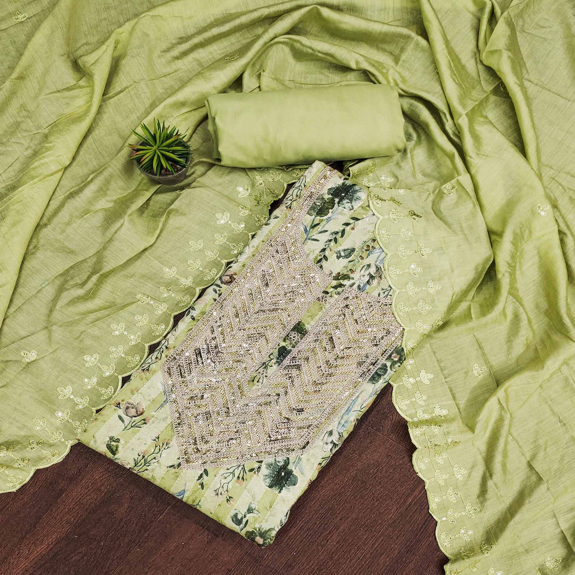green-floral-printed-pure-cotton-dress-material-7