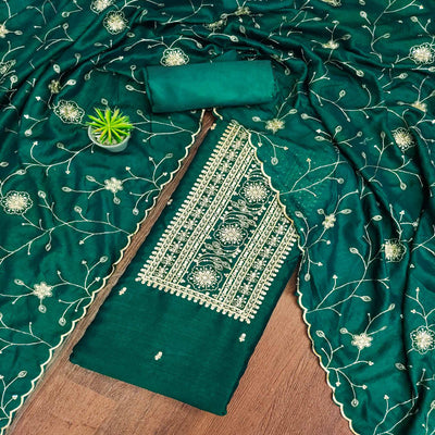 green-sequins-embroidered-chinon-dress-material-1
