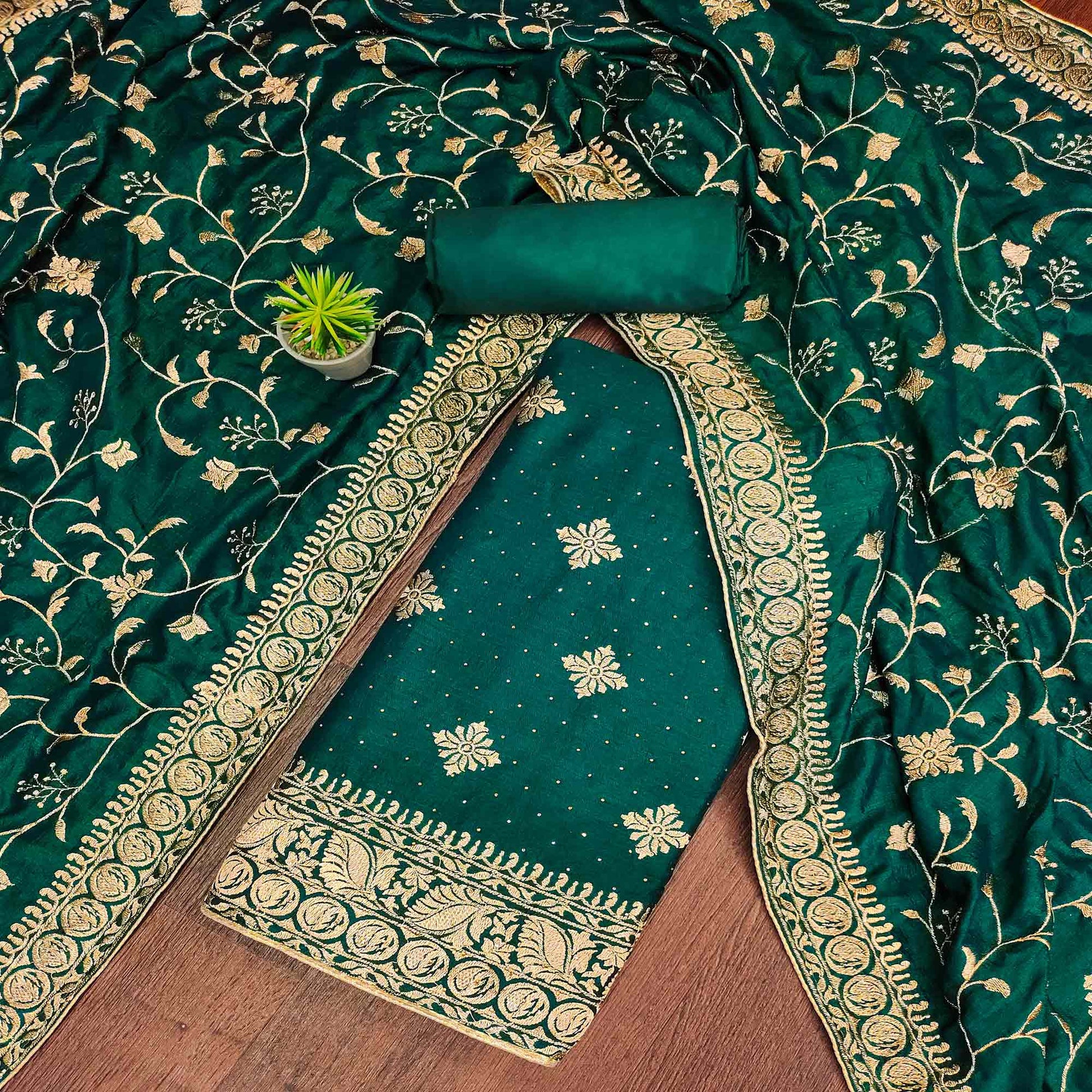 green-floral-embroidered-chinon-dress-material-1