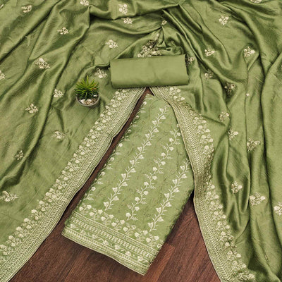green-floral-embroidered-chinon-dress-material-2