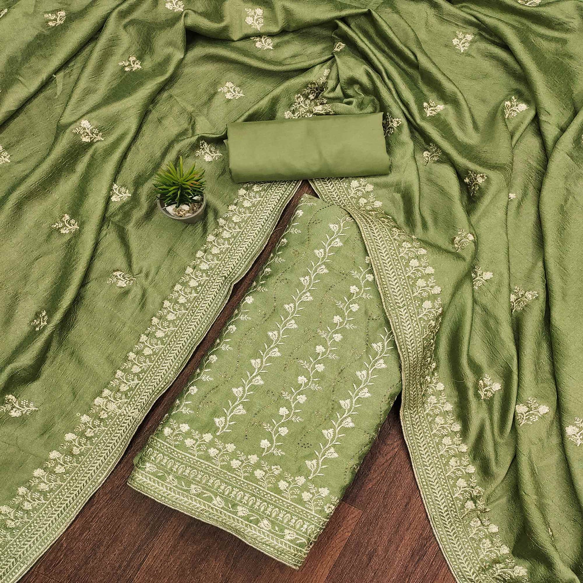 green-floral-embroidered-chinon-dress-material-2