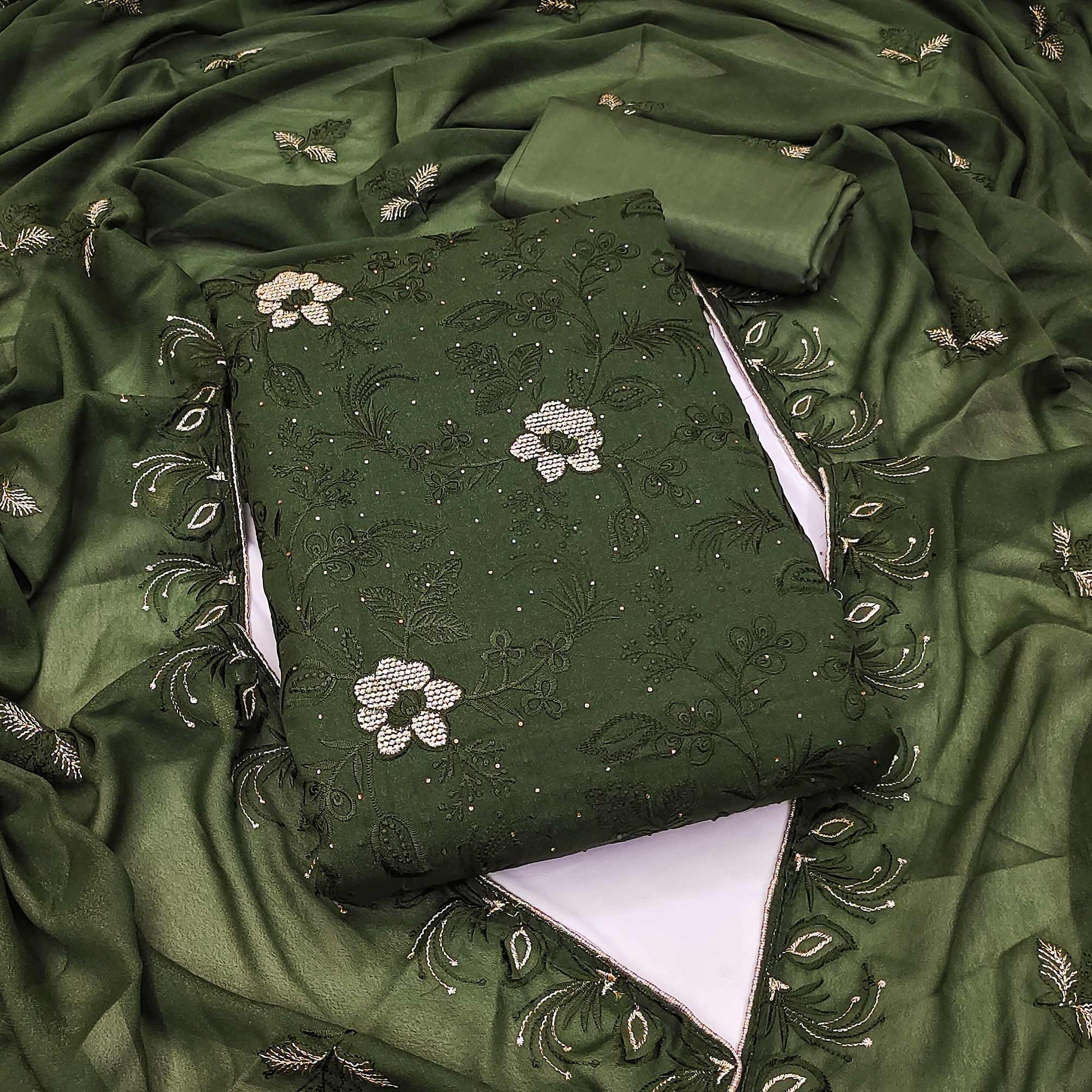 green-floral-embroidered-with-stonework-georgette-dress-material
