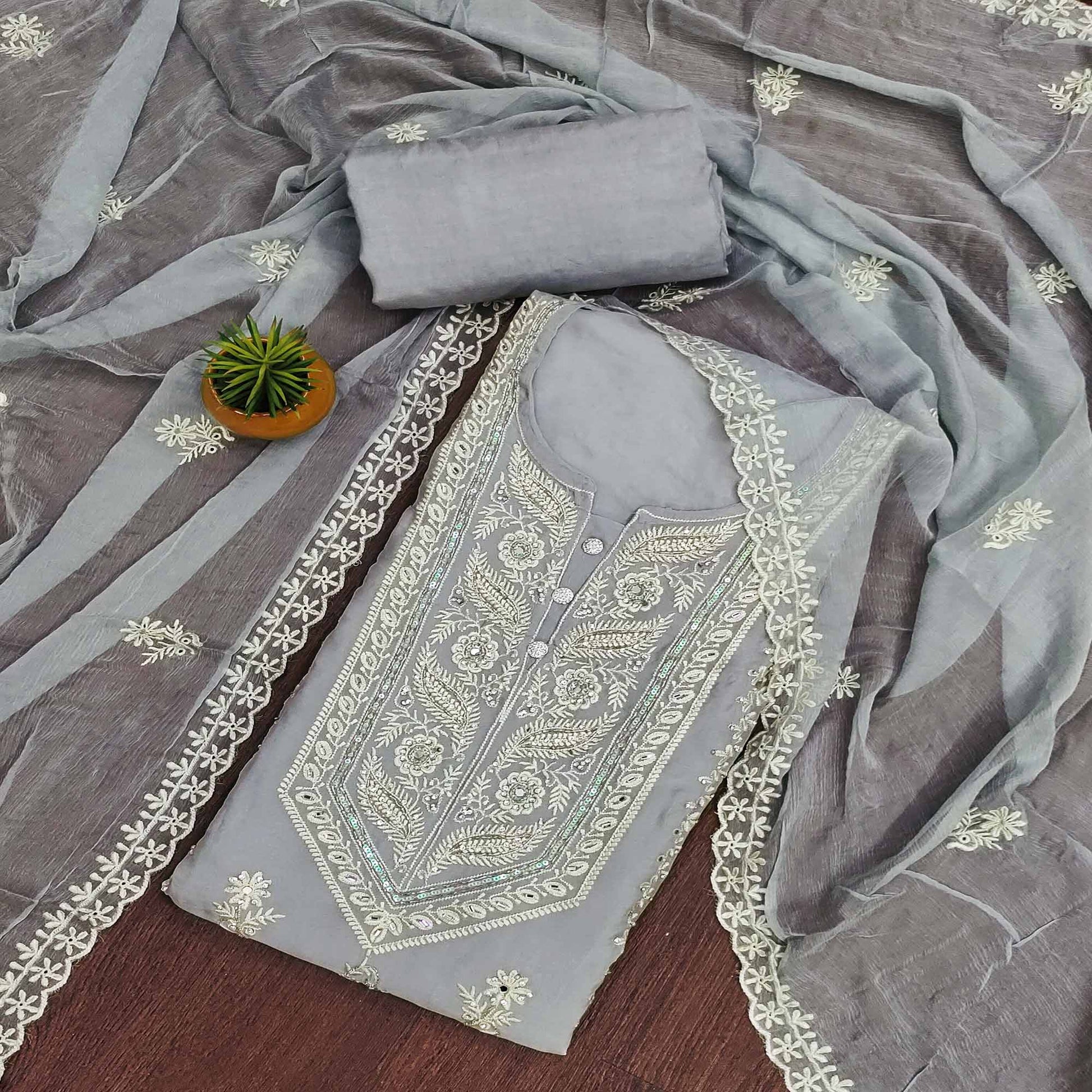 grey-floral-sequins-embroidered-organza-dress-material-1