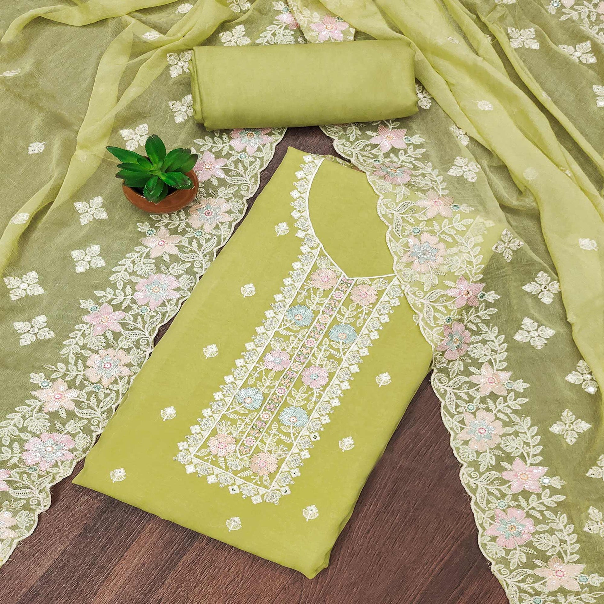 green-floral-embroidered-organza-dress-material-10