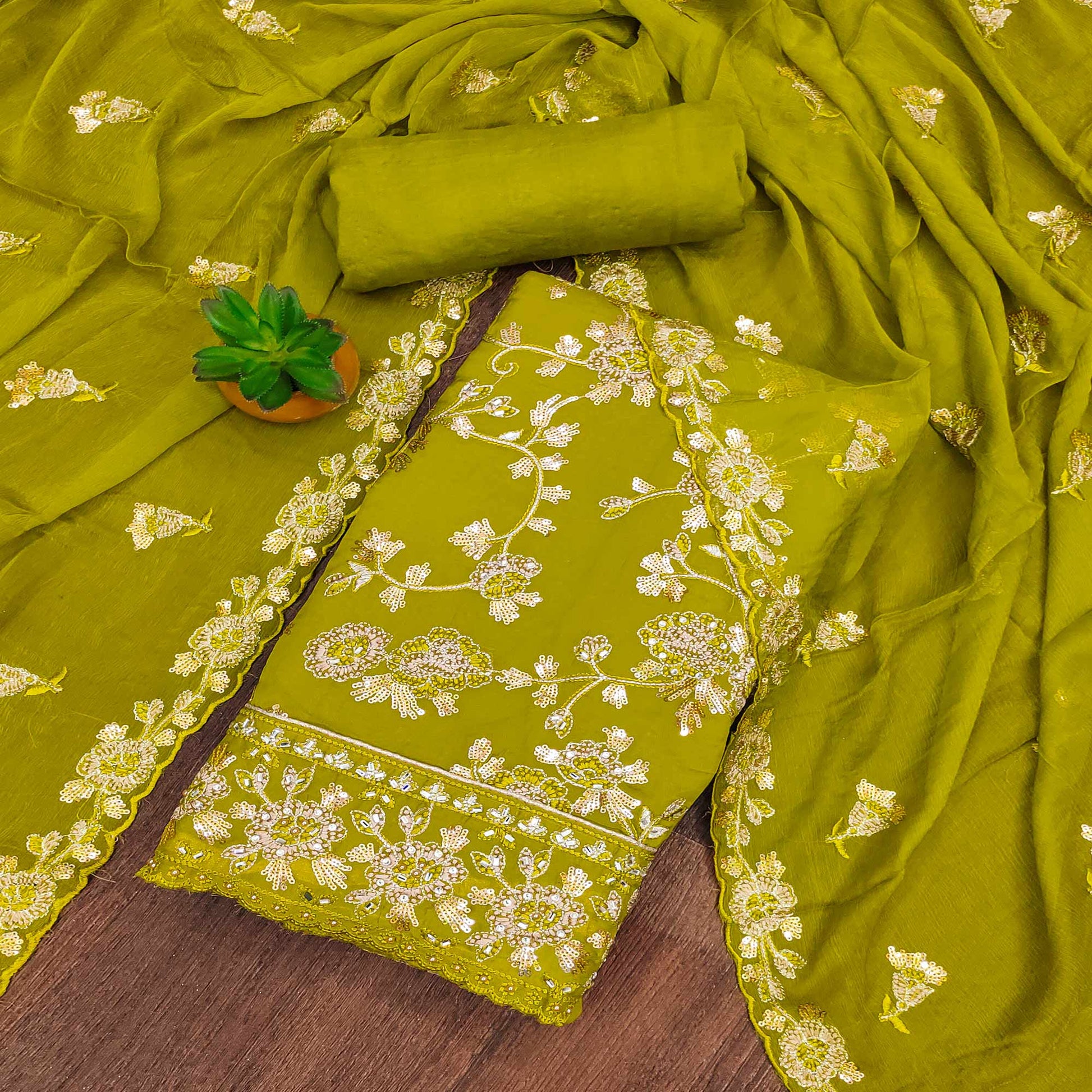 green-floral-sequins-embroidered-organza-dress-material-6