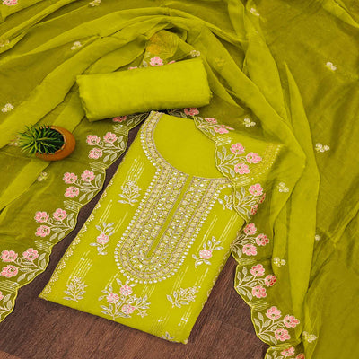 green-floral-embroidered-chiffon-dress-material-1