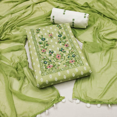 green-floral-printed-pure-cotton-dress-material-6