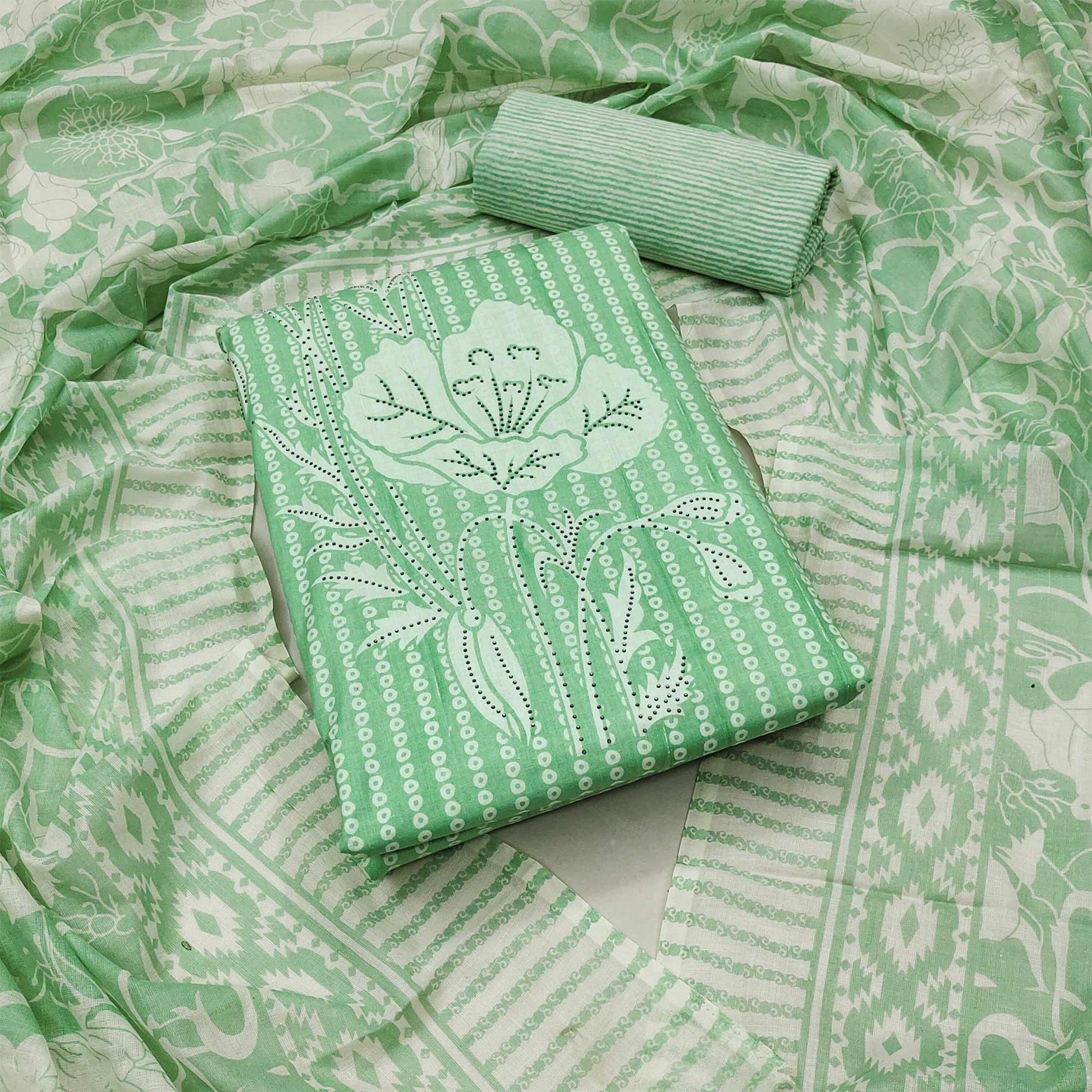 green-floral-printed-with-yoke-embroidered-pure-cotton-dress-material