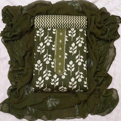 green-foil-printed-cotton-blend-dress-material-1
