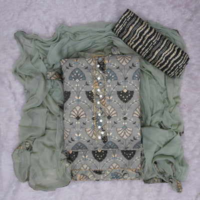 green-floral-foil-printed-poly-cotton-dress-material