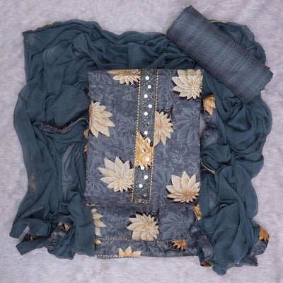 grey-floral-foil-printed-poly-cotton-dress-material