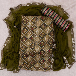 green-foil-printed-with-handwork-cotton-blend-dress-material