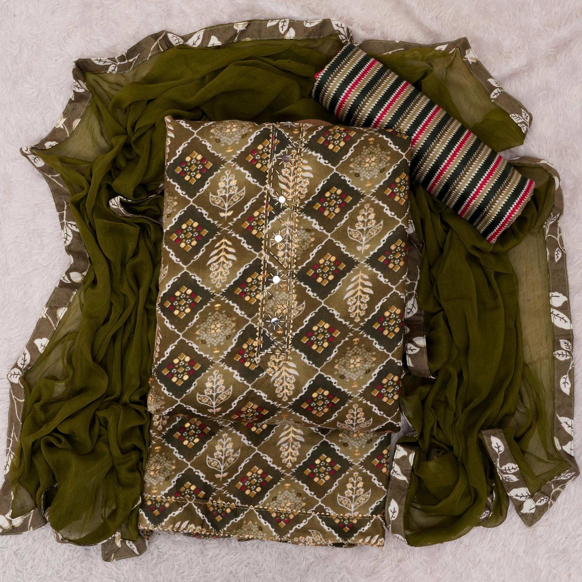 green-foil-printed-with-handwork-cotton-blend-dress-material