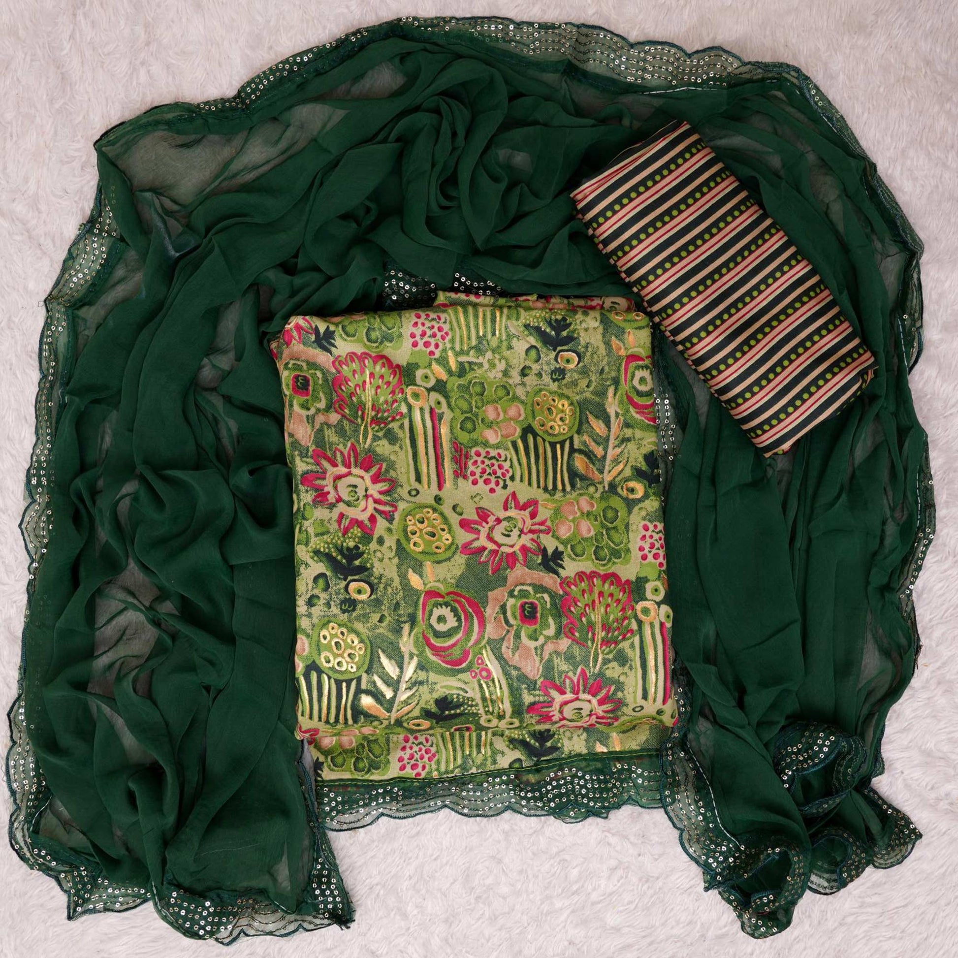 green-foil-printed-with-sequins-work-cotton-blend-dress-material