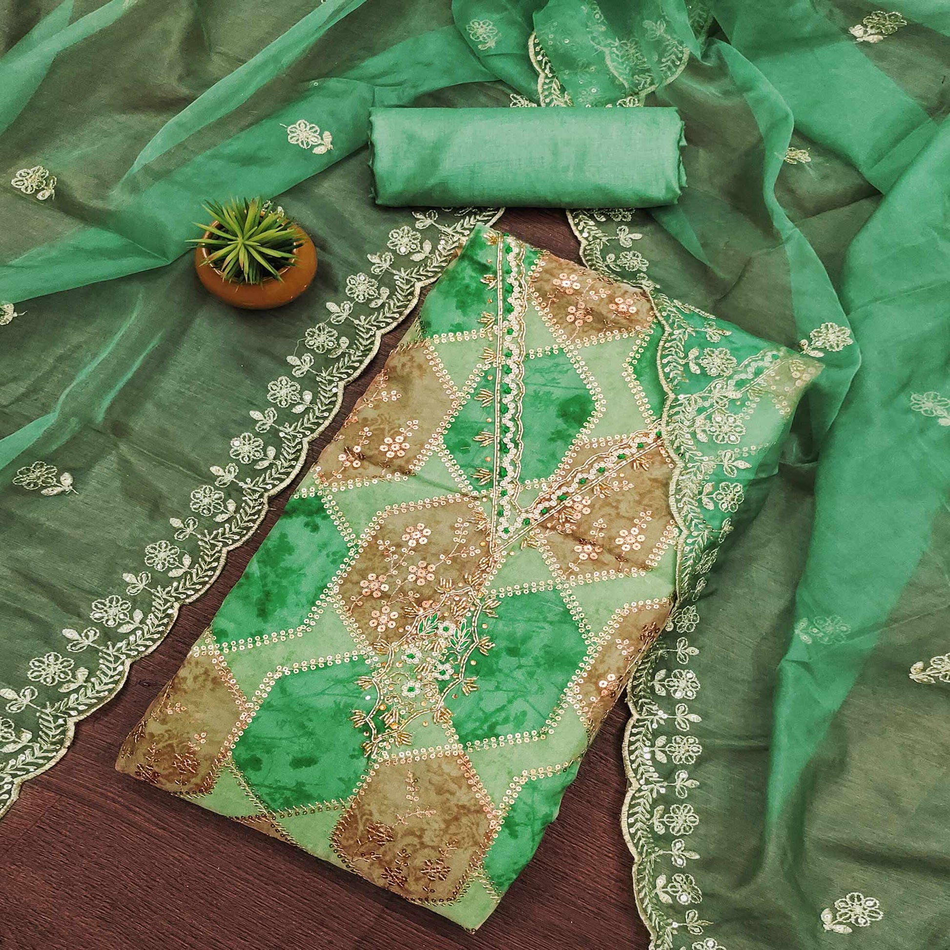 green-floral-sequins-embroidered-organza-dress-material-2