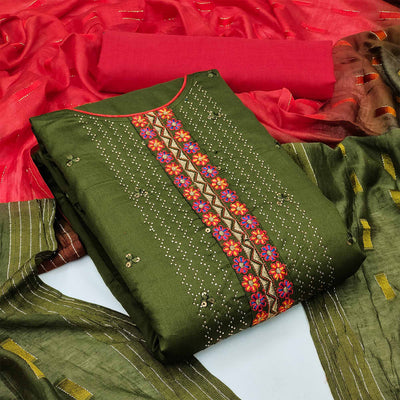 green-floral-embroidered-cotton-blend-dress-material