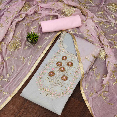 grey-floral-embroidered-chanderi-dress-material-6