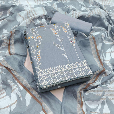 grey-floral-foil-printed-pure-cotton-dress-material
