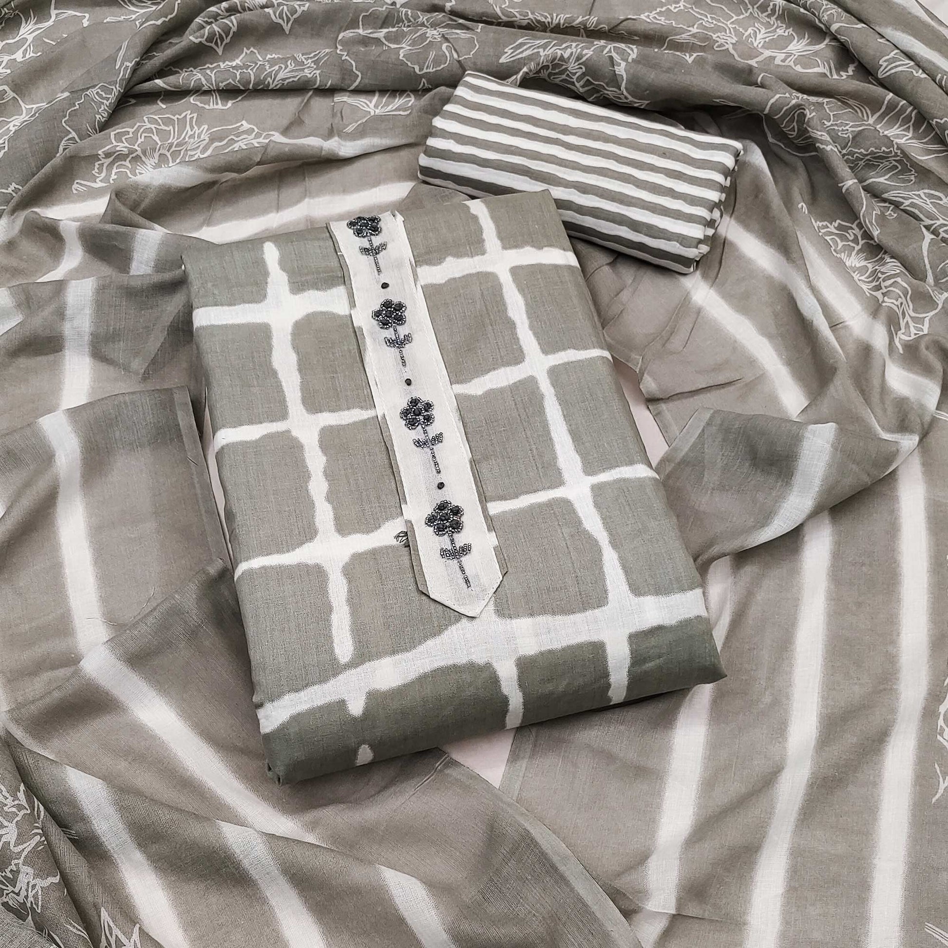 grey-checks-printed-pure-cotton-dress-material
