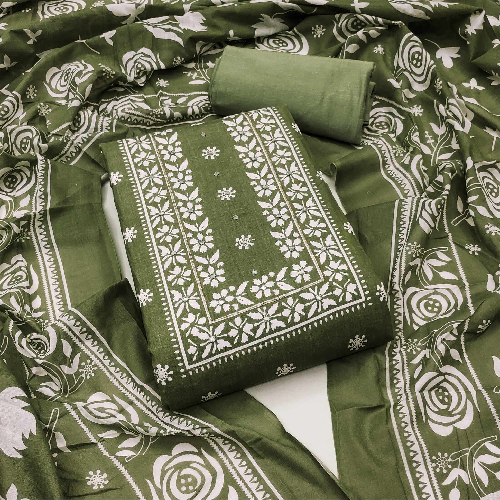 green-printed-with-mirror-work-pure-cotton-dress-material