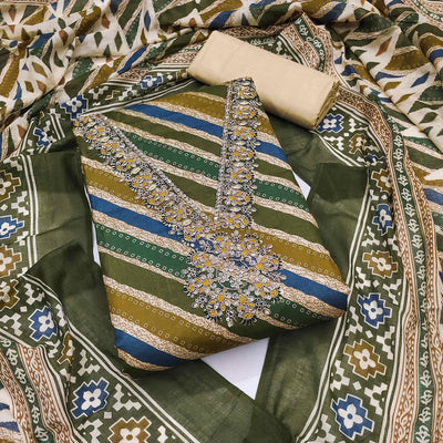 green-striped-printed-with-embroidery-pure-cotton-dress-material