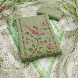 green-floral-sequins-embroidered-roman-cotton-silk-dress-material-3