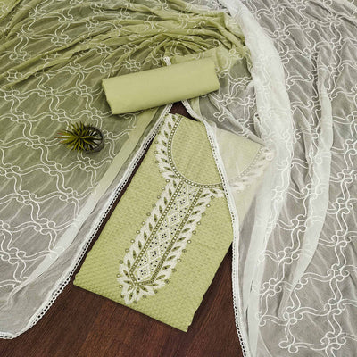 green-chikankari-work-pure-cotton-dress-material
