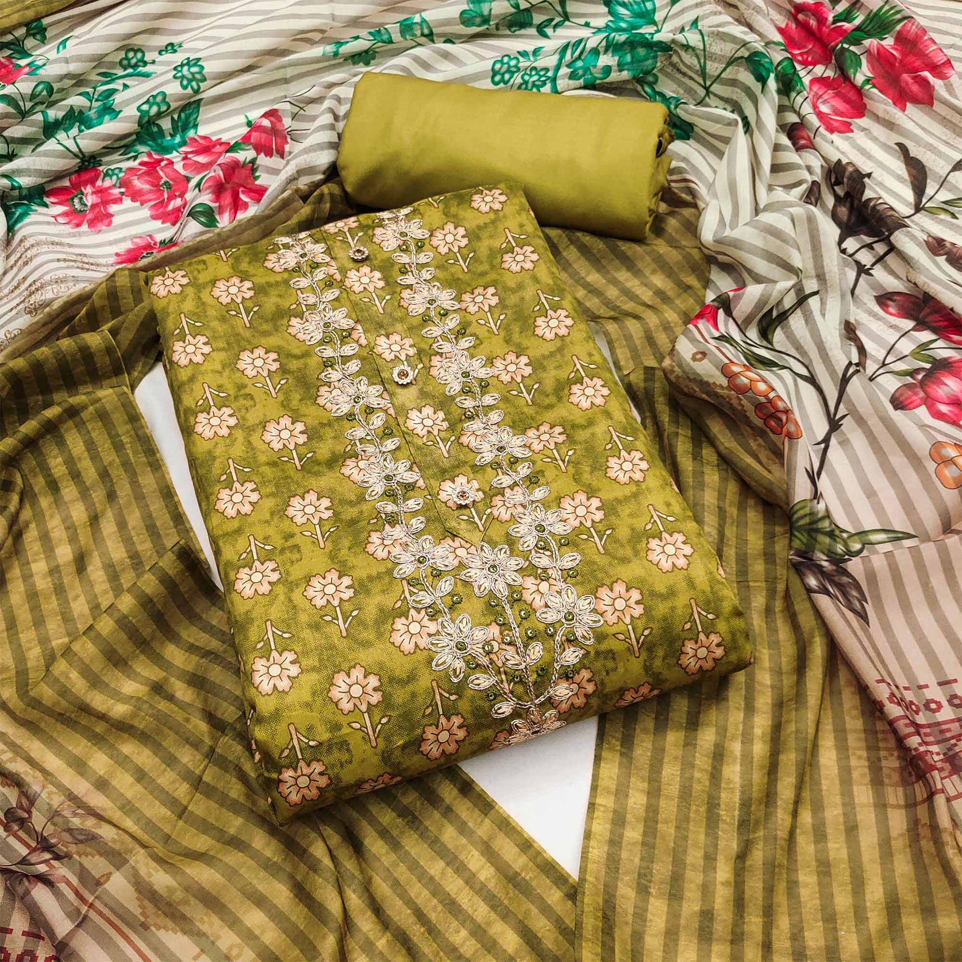 green-floral-printed-with-embroidery-pure-cotton-dress-material-1